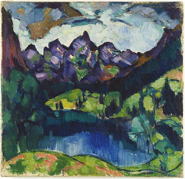 konrad magi Landscape of Obersdorf oil painting picture